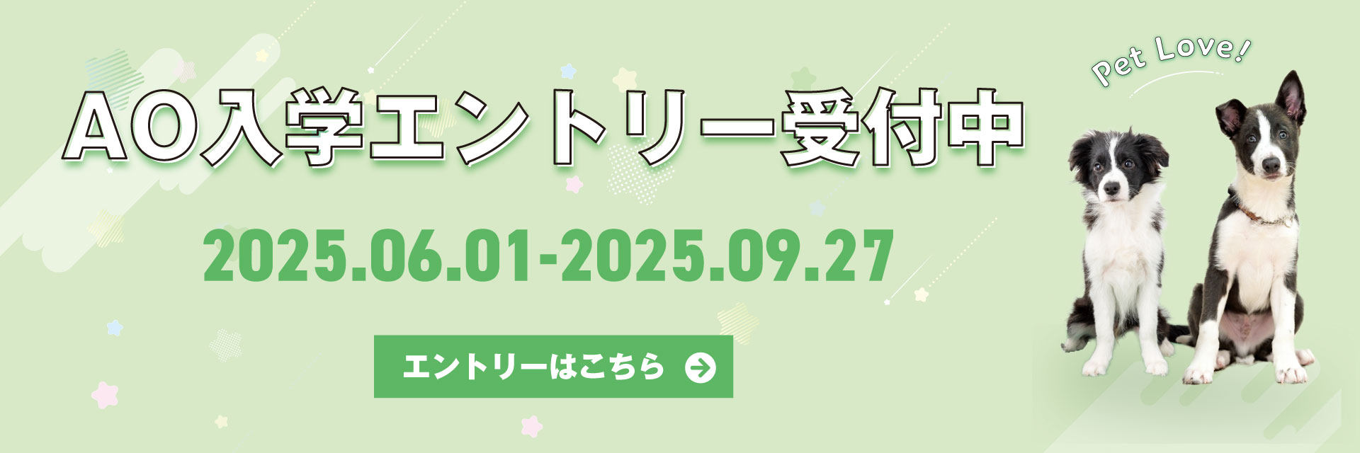 AO入学エントリー受付中
